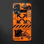orange travis scott x anti social social club glass case for oppo f19 image