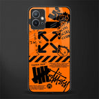 orange travis scott x anti social social club glass case for vivo t1 5g image