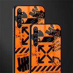 orange travis scott x anti social social club glass case for realme x50 pro image-2