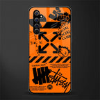 orange travis scott x anti social social club glass case for realme x50 pro image