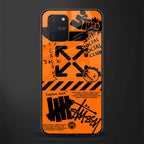 orange travis scott x anti social social club glass case for samsung galaxy s10 lite image