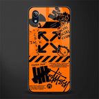 orange travis scott x anti social social club glass case for vivo y91i image