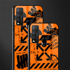 orange travis scott x anti social social club glass case for vivo y50 image-2