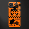 orange travis scott x anti social social club glass case for samsung galaxy a21s image