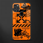 orange travis scott x anti social social club glass case for samsung galaxy a21s image