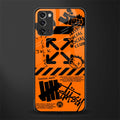 orange travis scott x anti social social club glass case for samsung note 20 image