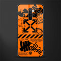 orange travis scott x anti social social club glass case for realme x2 pro image