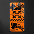 orange travis scott x anti social social club glass case for oppo f15 image