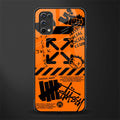 orange travis scott x anti social social club glass case for realme 7 pro image