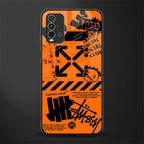 orange travis scott x anti social social club glass case for redmi 9 power image