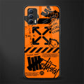 orange travis scott x anti social social club glass case for realme x7 image