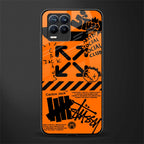 orange travis scott x anti social social club glass case for realme 8 pro image