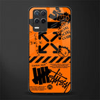 orange travis scott x anti social social club glass case for realme narzo 30 5g image