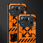 orange travis scott x anti social social club glass case for mi 11 ultra 5g image-2