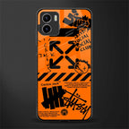 orange travis scott x anti social social club glass case for vivo y15s image