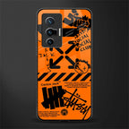 orange travis scott x anti social social club glass case for vivo x70 image