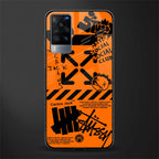 orange travis scott x anti social social club glass case for vivo x60 image