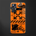 orange travis scott x anti social social club back phone cover | glass case for xiaomi 12 pro