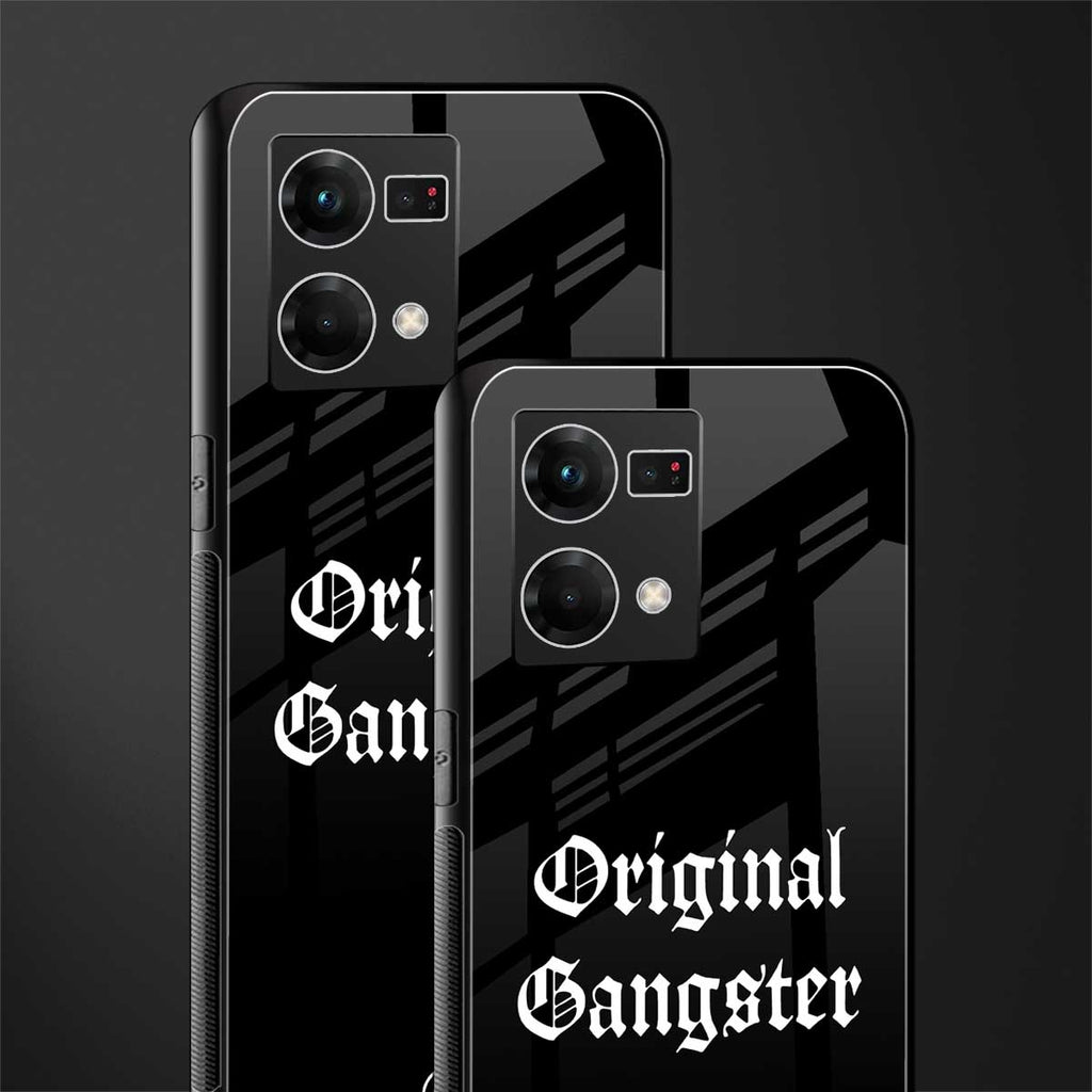 original gangster back phone cover | glass case for oppo f21 pro 4g