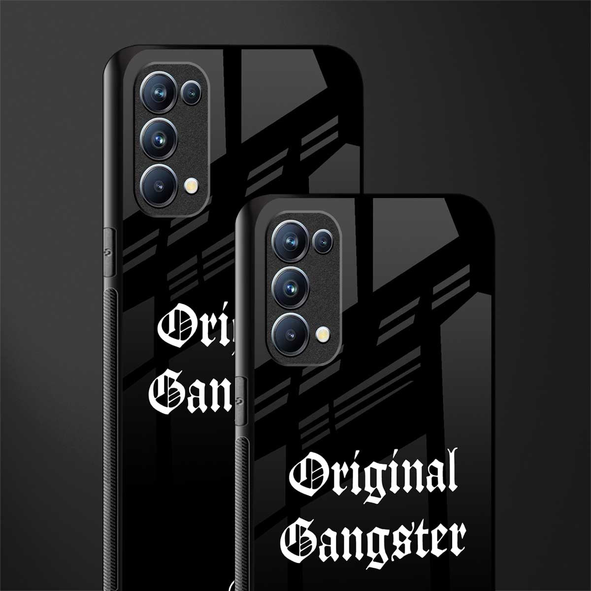 original gangster back phone cover | glass case for oppo reno 5