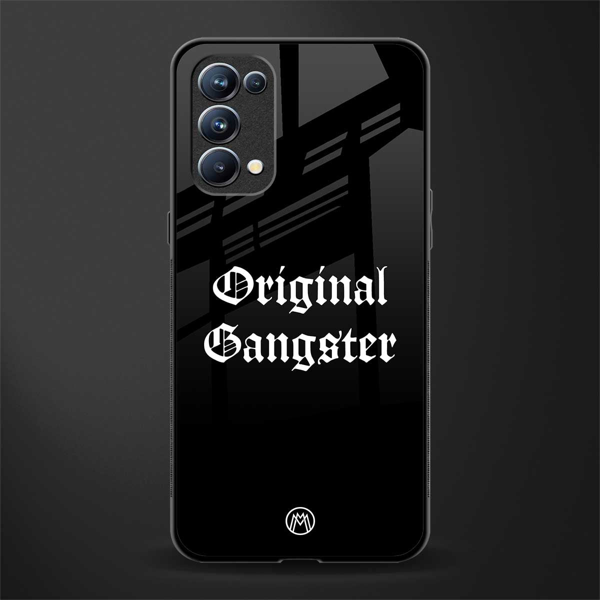 original gangster back phone cover | glass case for oppo reno 5