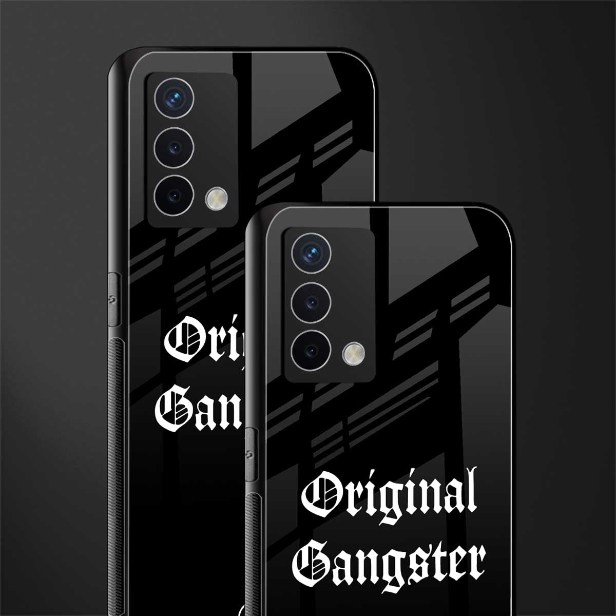 original gangster back phone cover | glass case for oppo a74 4g