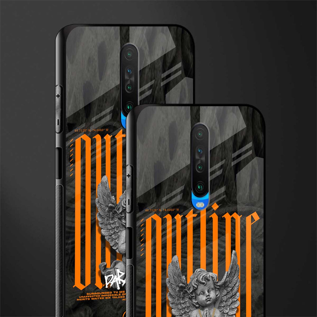 outline glass case for poco x2 image-2