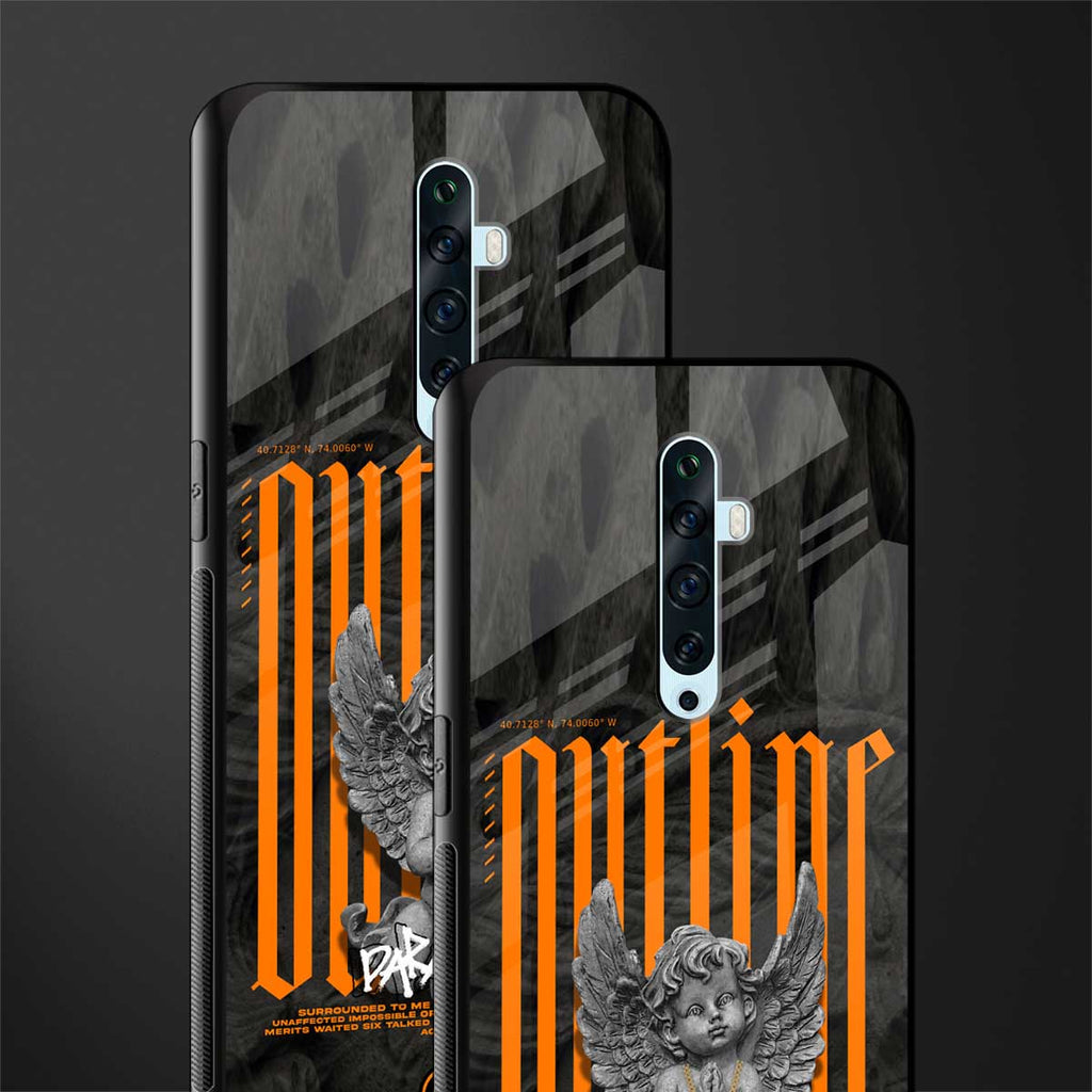 outline glass case for oppo reno 2z image-2