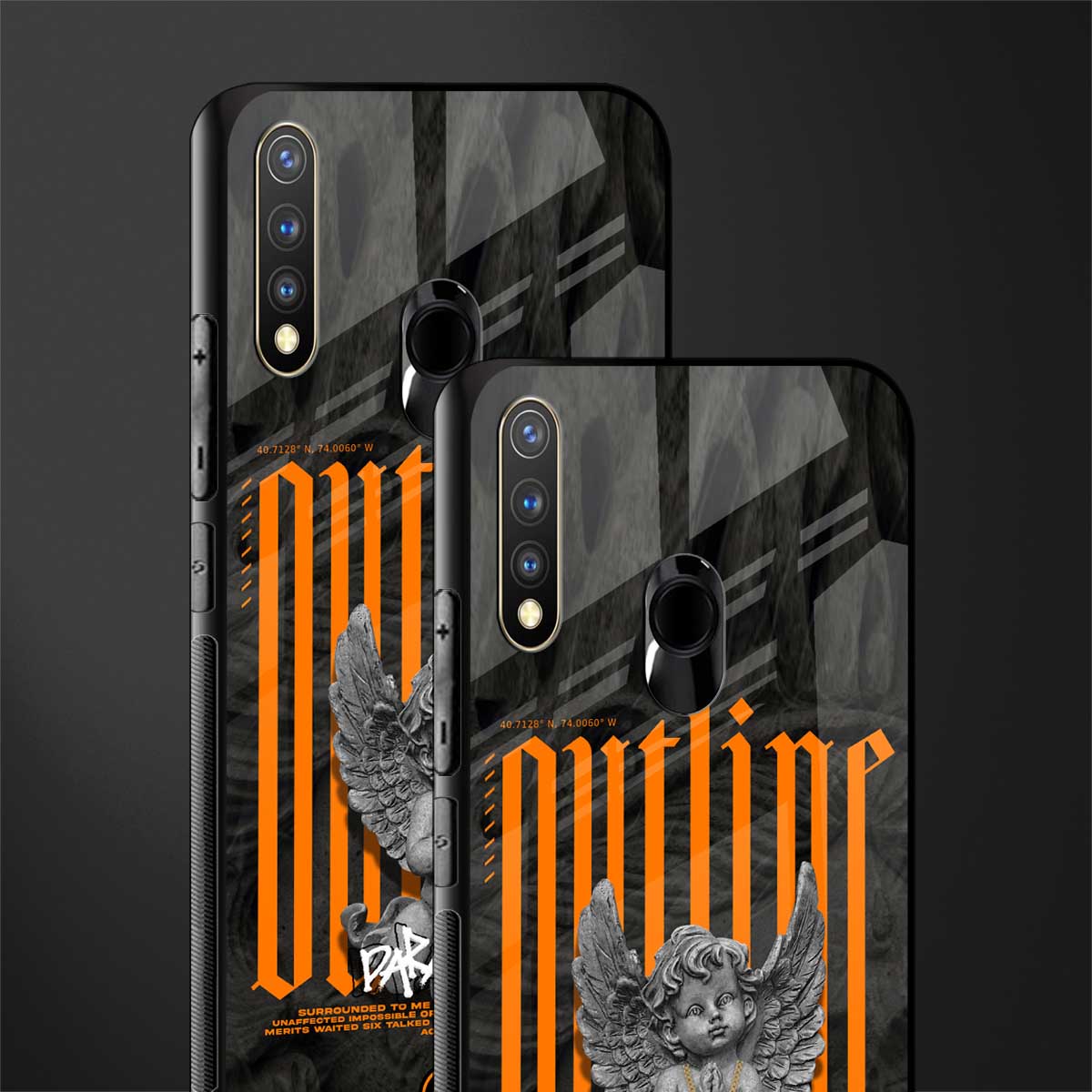 outline glass case for vivo y19 image-2