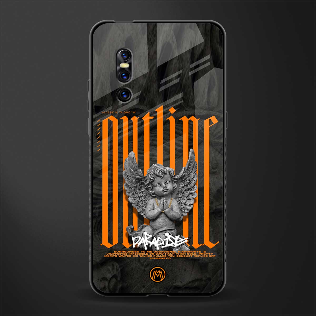 outline glass case for vivo v15 pro image