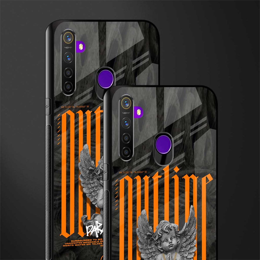 outline glass case for realme 5 image-2