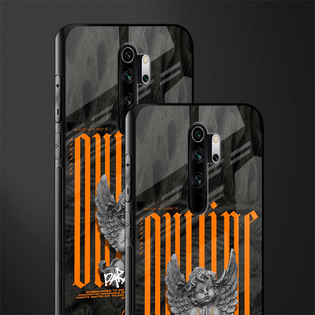 outline glass case for redmi note 8 pro image-2
