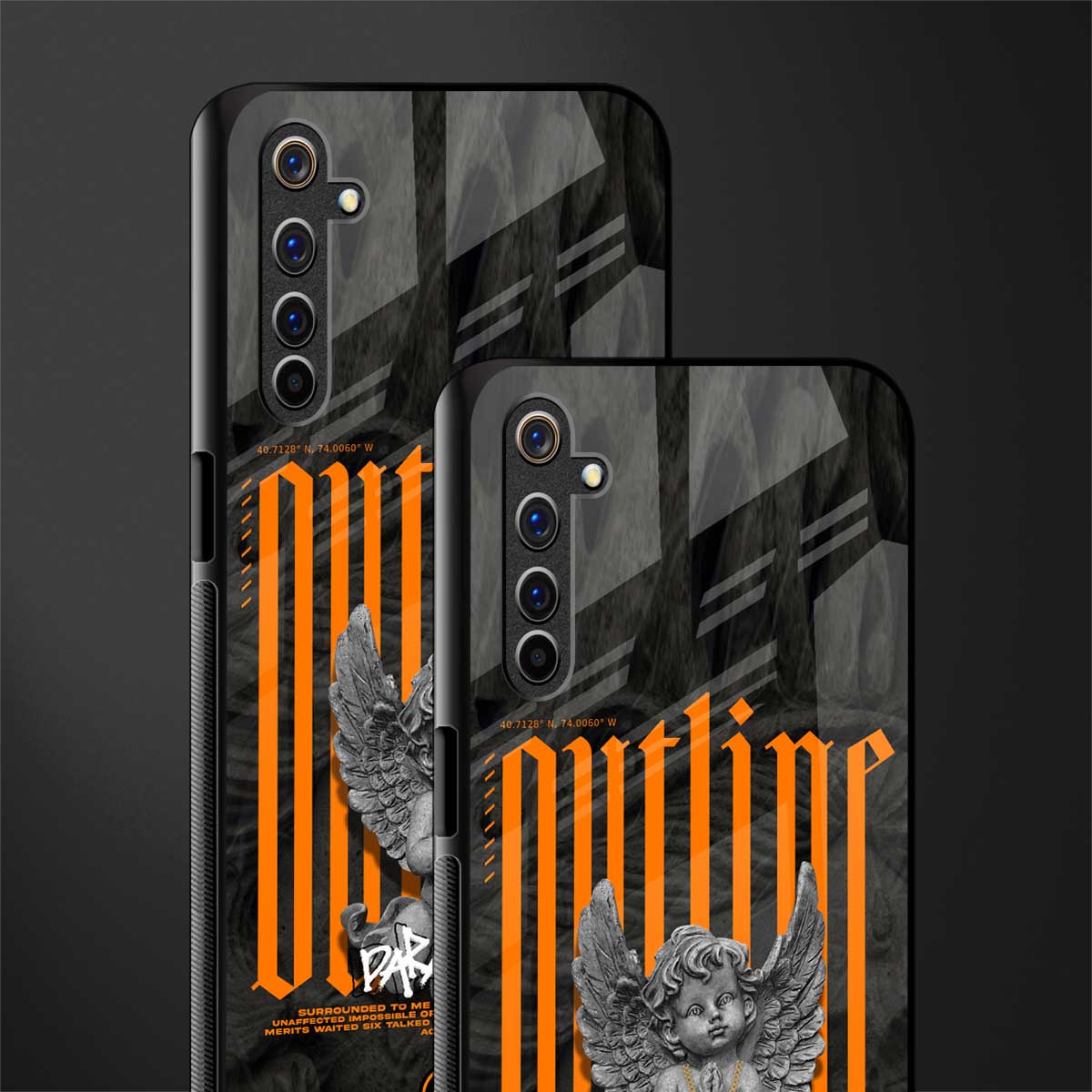 outline glass case for realme 6 pro image-2