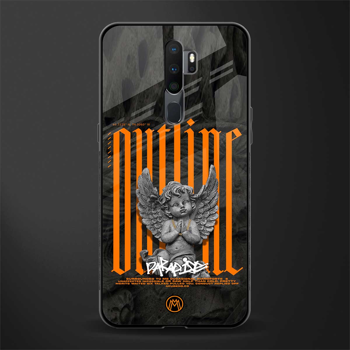 outline glass case for oppo a5 2020 image