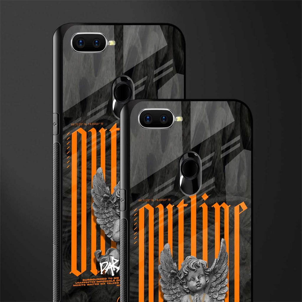 outline glass case for oppo a7 image-2