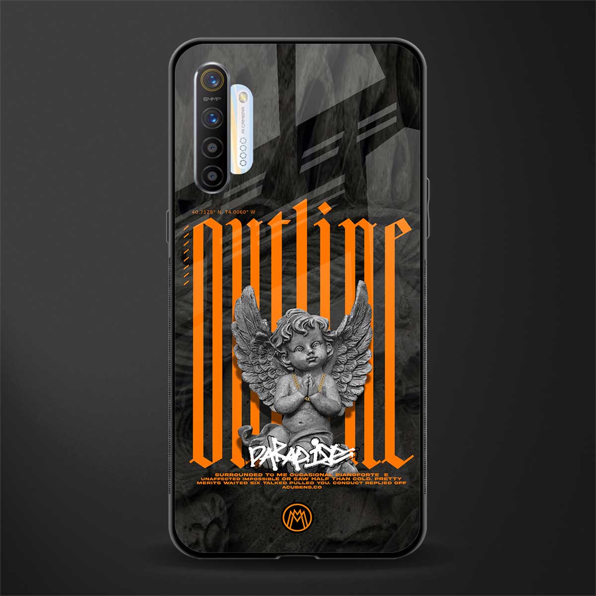 outline glass case for realme xt image