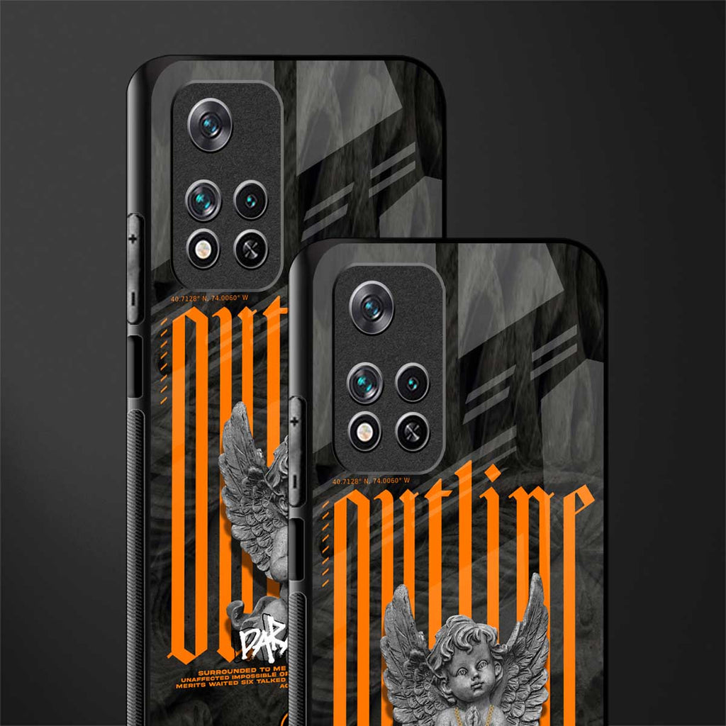 outline glass case for xiaomi 11i 5g image-2