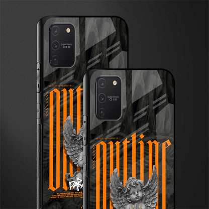 outline glass case for samsung galaxy a91 image-2