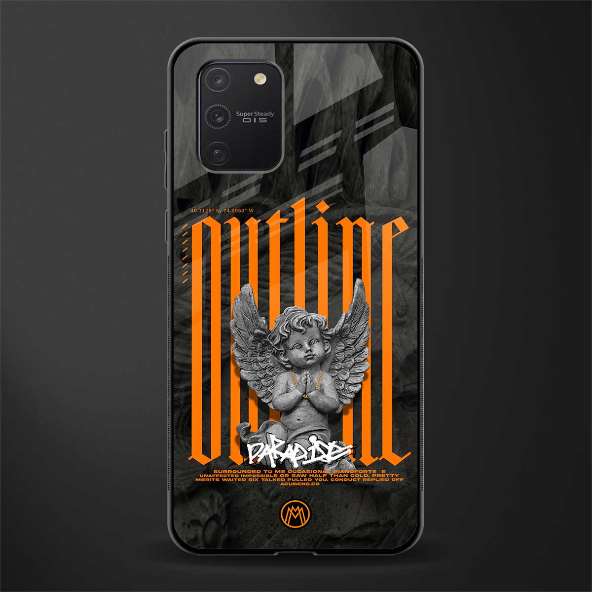 outline glass case for samsung galaxy a91 image