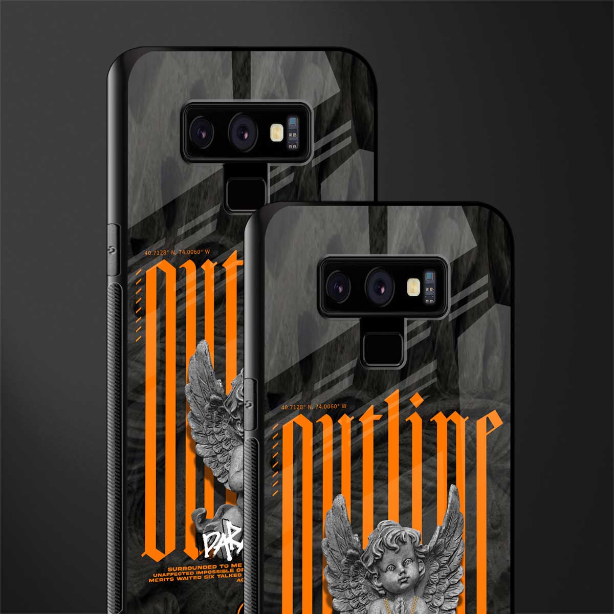 outline glass case for samsung galaxy note 9 image-2