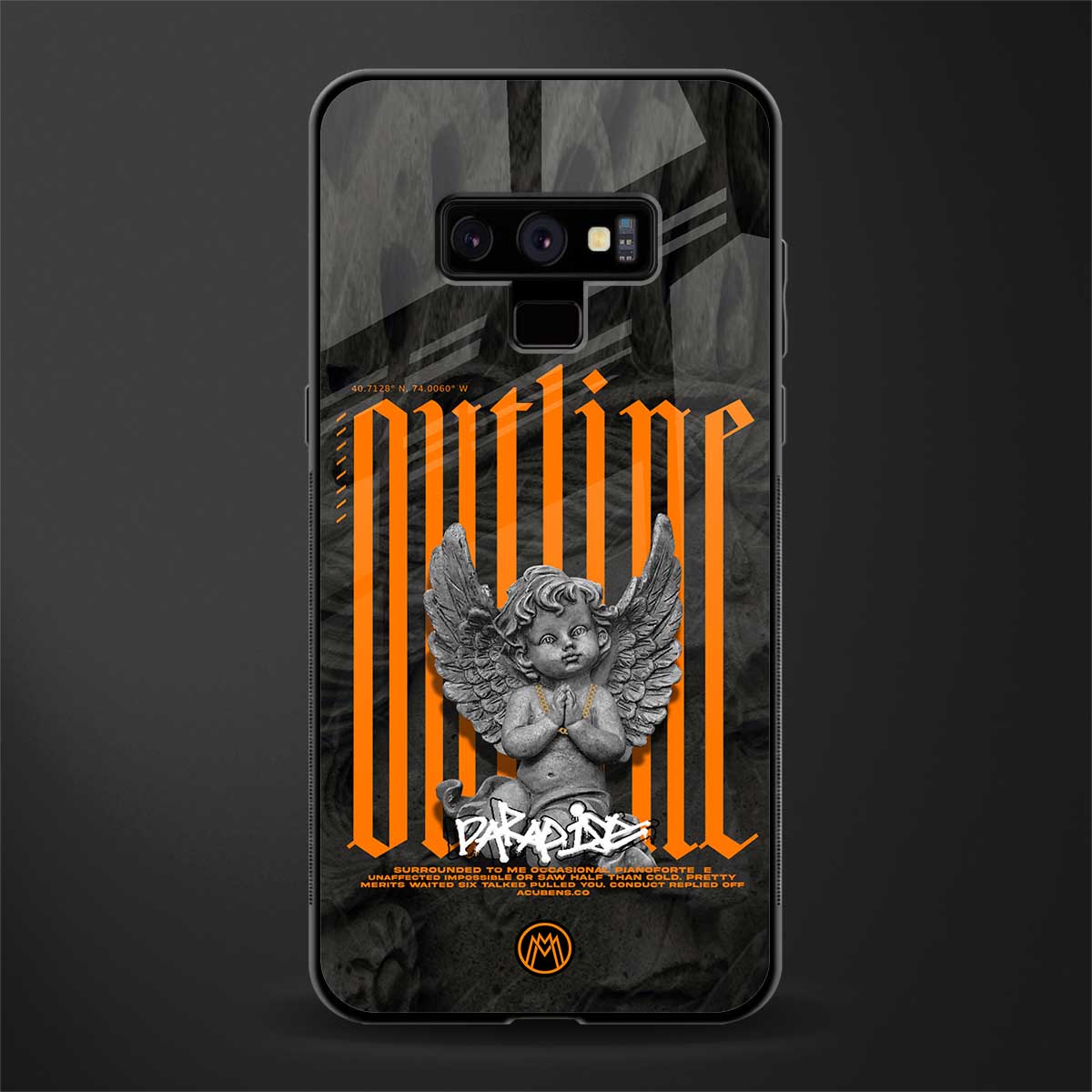 outline glass case for samsung galaxy note 9 image