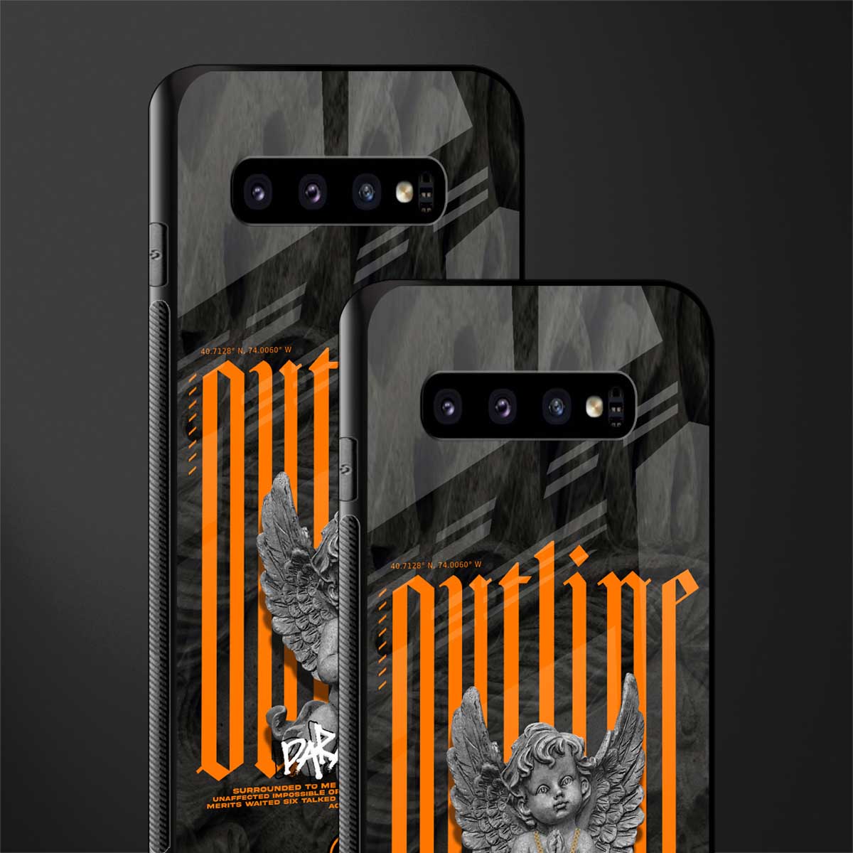 outline glass case for samsung galaxy s10 plus image-2