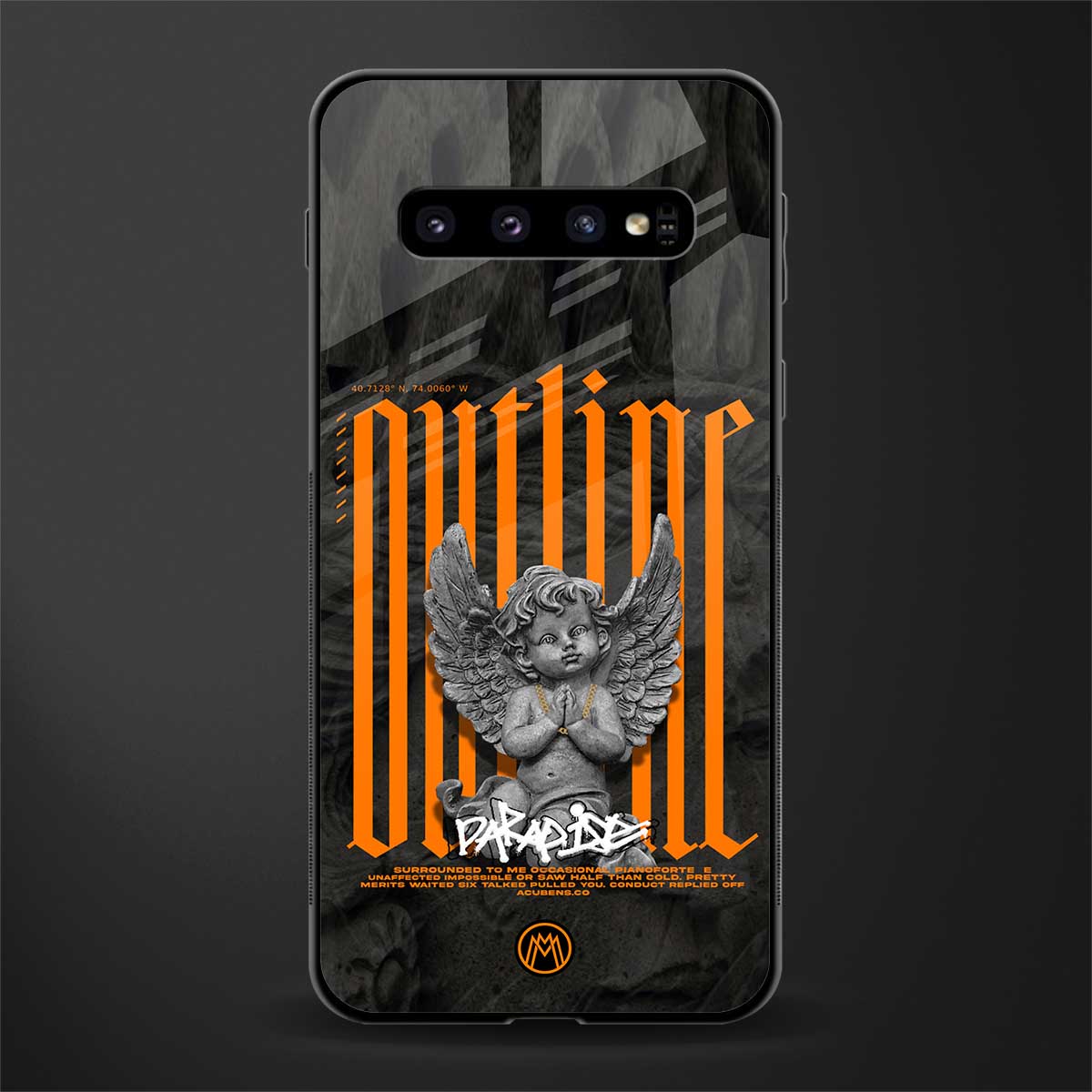 outline glass case for samsung galaxy s10 plus image