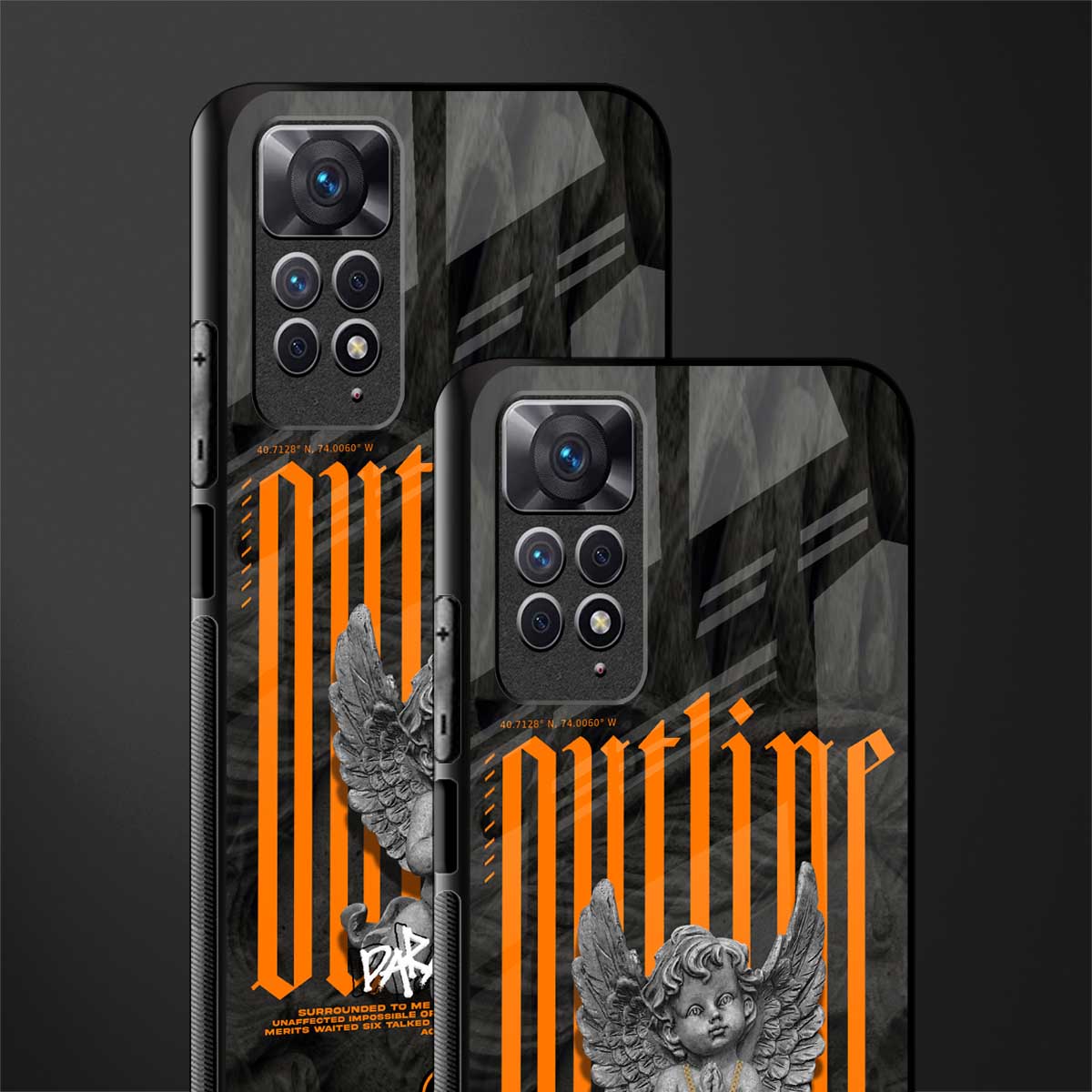 outline glass case for redmi note 11s image-2