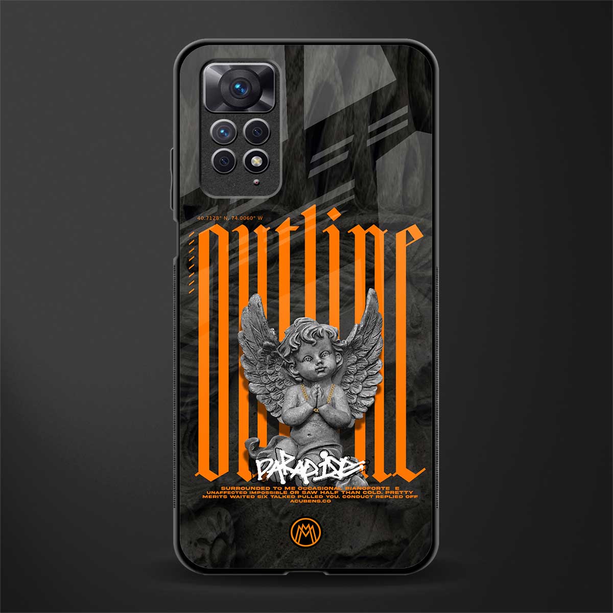 outline glass case for redmi note 11s image