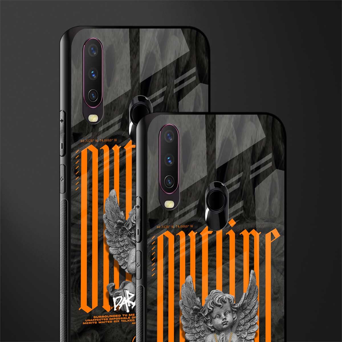outline glass case for vivo y15 image-2
