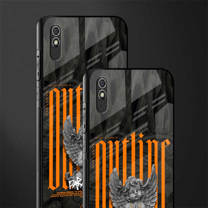 outline glass case for redmi 9a image-2
