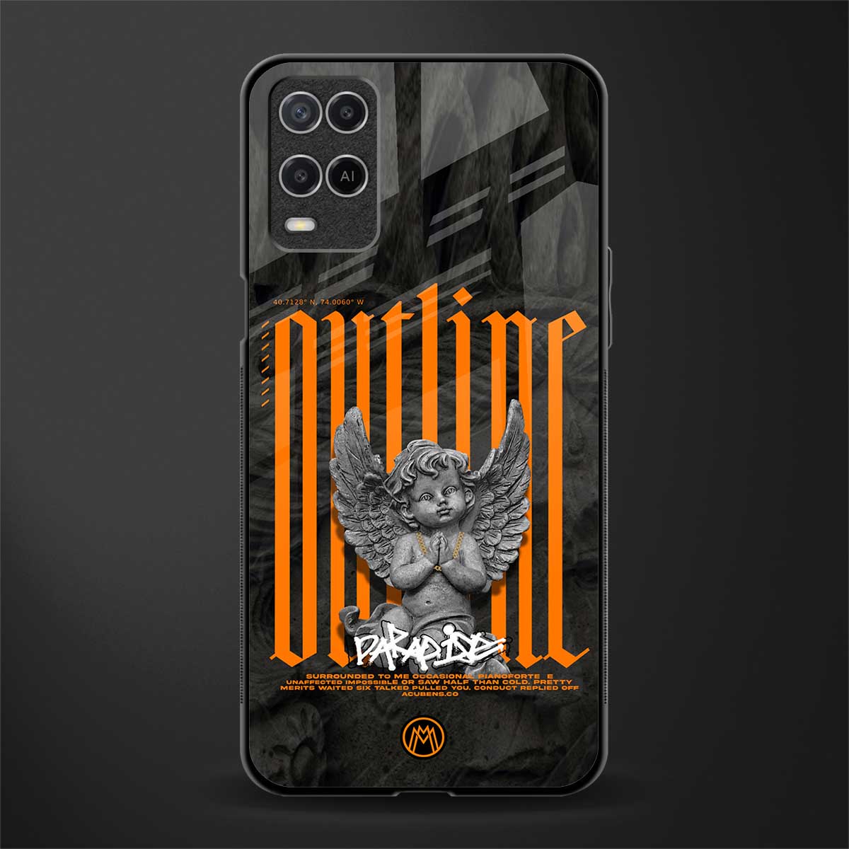 outline glass case for oppo a54 image