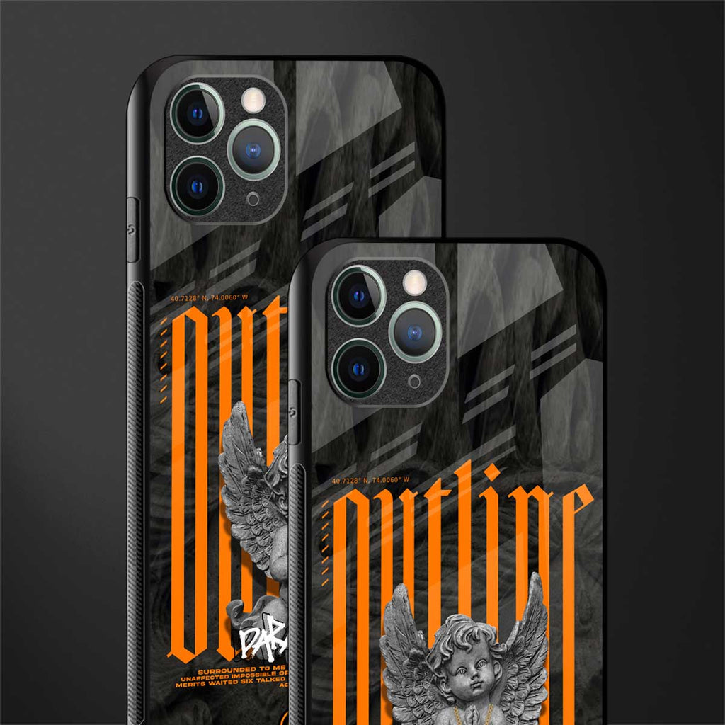 outline glass case for iphone 11 pro image-2