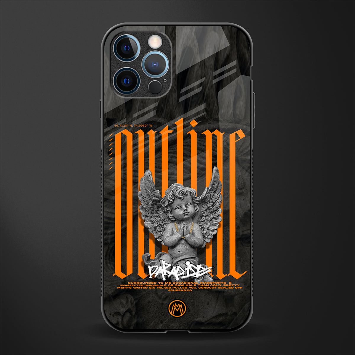 outline glass case for iphone 12 pro max image